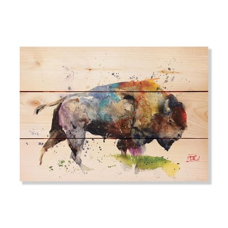 WILE E. WOOD 15 x 11 in. Crousers Bison Wood Art DCBI-1511